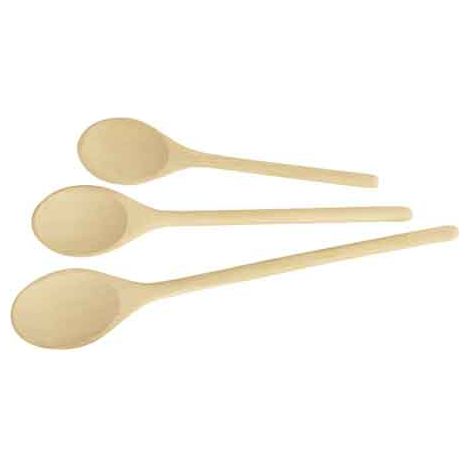SET 3 CUCCHIAI OVALI 'WOODY' 20 cm - 25 cm - 30 cm