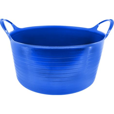 Capazo uso alimentario de plastico 30 Litros Azul