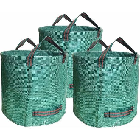 3er-Packung 500L robuste PP-Gartenabfallsäcke (1/5)