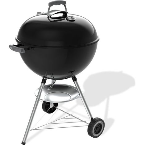 Barbecue a charbon - Weber - Original Kettle - Ø57 cm - Thermometre intégré - Acier émaillé - Clapet d'aération - 9 couverts -Noir