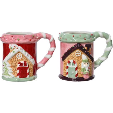 Tazza con decoro Natalizio in rilievo