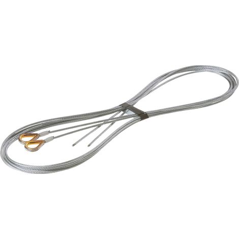 Hörmann Drahtseile mit Kausche Beschlag N (Größe: 3 mm, Länge 3040 cm) 3064375