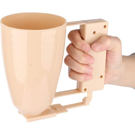 Distributeur de pâte à crêpes avec manche pour cupcakes et gaufres doseur pour mélange à muffins et crêpes accessoire de pâtisserie pratique