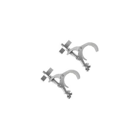 Kit de 2 Crochets Lumière DJ, Fixation à Truss Bracket 40-70mm, Crochet à Pince pour Scène et Éclairage LED