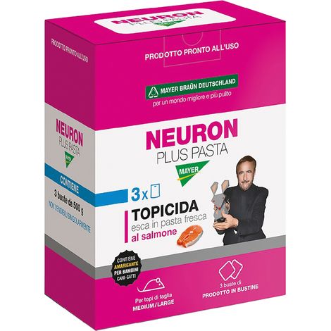 Esca Topicida Cf 3 Buste ( ) Mayer Braun Neuron 1500 gr 500 gr