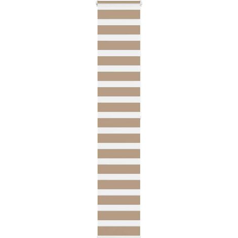 Doppelrollo Sandbraun 40x200 cm Stoffbreite 35,9 cm Polyester