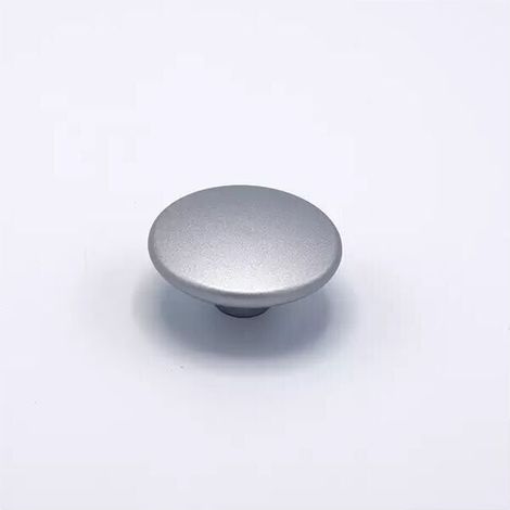 Pomolo a forma di disco effetto alluminio 52x24mm - 428 Ufo