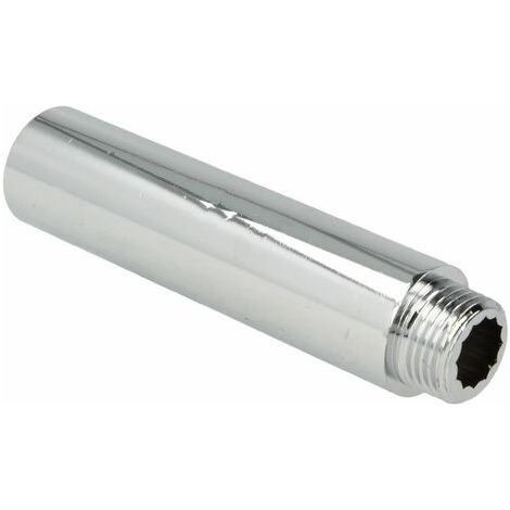 Rallonge de robinet LUX Laiton chrome DN 15 (1/2") x 100 mm