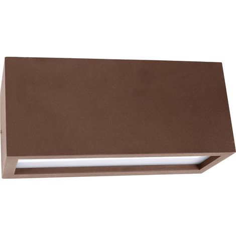 Applique LED murale à double faisceau mod. Vigo 1 couleur corten (1/3)