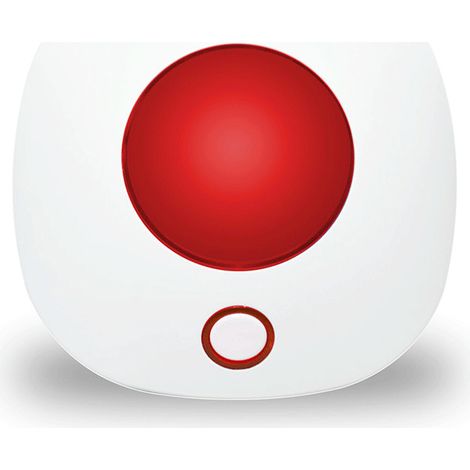 Sirène intelligente avec son et lumière, alarme Wi-Fi, sirène intérieure sans fil de 110 décibels (1/4)