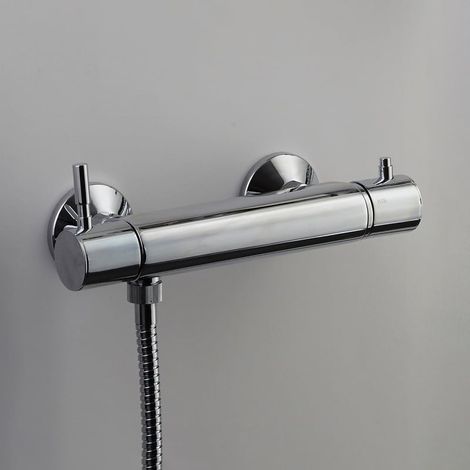 AKW Vettora Thermostatic Bar Shower Valve Dual Handle - Chrome (1/3)
