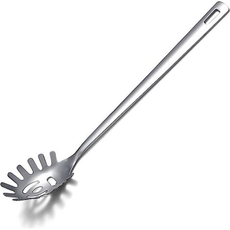 Cuillère à spaghetti en acier inoxydable 304, cuillère à pâtes pour service (1/5)