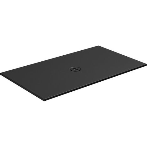 Receveur de douche céramique recoupable noir carbone 140x90 - CRISTINA ONDYNA SOL14090CR