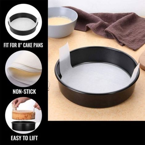 Moule À Gâteau - Silicone Alimentaire - 20 Cm - Antiadhésif - Pour Four Micro-ondes Réfrigérateur - 2 Pièces (1/5)