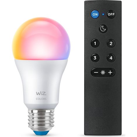 WiZ E27 LED Lampe, dimmbar, 60W, RGB, smarte Steuerung