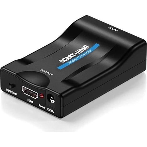 Adaptateur Peritel HDMI, Convertisseur Peritel vers HDMI avec USB Power Cable SCART to HDMI Converter Full HD 720P-1080P, Conv[77] (1/4)