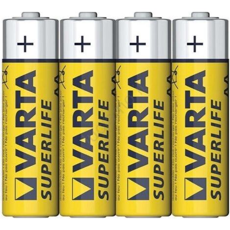 Batterie Pile MiniStilo VARTA Super Life Duty AAA Radio Orologio Mouse e Telecomando – 3 conf. / 12 ministilo