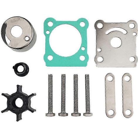 Kit de réparation de turbine de pompe à eau hors-bord 6G1-W0078-A1 pour les modèles Mercury Mariner 6C, 6D, 8C et 8 - Référence 11656M (1/4)