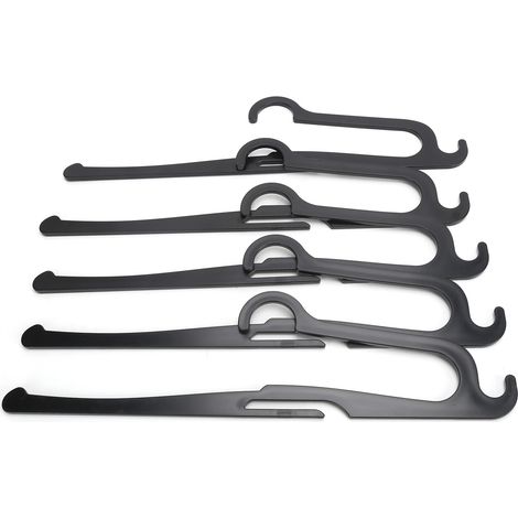 Porte-vêtements innovant en plastique multifonctionnel portable, organisateur de cintres pour la maison (1/5)