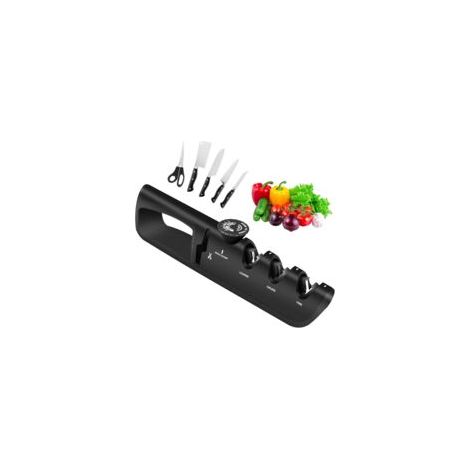 Aiguiseur De Couteaux, Bouton D'angle Réglable À 6 Niveaux Aiguiseur De Couteaux Professionnel Multifonctionnel (1/5)