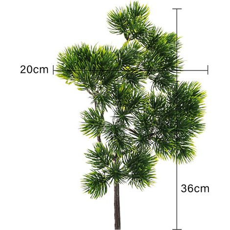 Sapins artificiels, aiguilles de pin, branches de pin, feuilles de cyprès, aiguilles de pin décoratives, feuilles de pin et de cyprès (1/5)