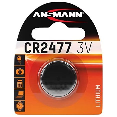 Batería desechable de litio ANSMANN CR 2477 de 3 V, 1 unidad, color plata, 1516-0010