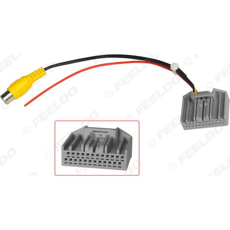 Câble de conversion de caméra de recul compatible avec les Honda Fit/Grezz/Vezel/XRV/Crider (2014-2022).