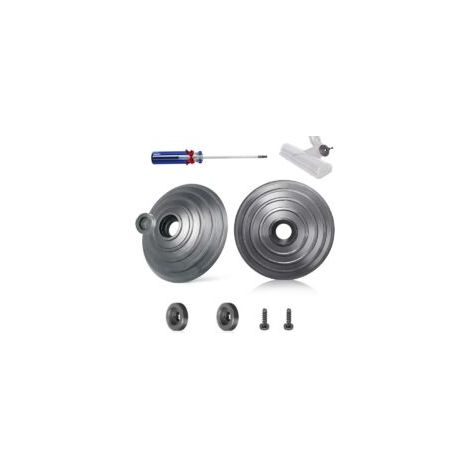 Ruedas de repuesto V-Ball para Dyson V6 V7 V8 V10 V12 DC58 DC59 DC62 DC72 DC74 SV10 SSV12 SV20, accesorios para cabezal de limpieza Direct Drive de 35W y 50W, 2 ruedas + 2 tornillos + 2 soportes de mo (1/4)