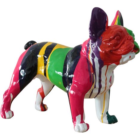 Boston Terrierfigur Kuatéh Bran 52x25x41 cm Mehrfarbig