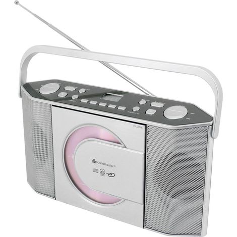 soundmaster RCD1755SI Radio CD FM CD Argento