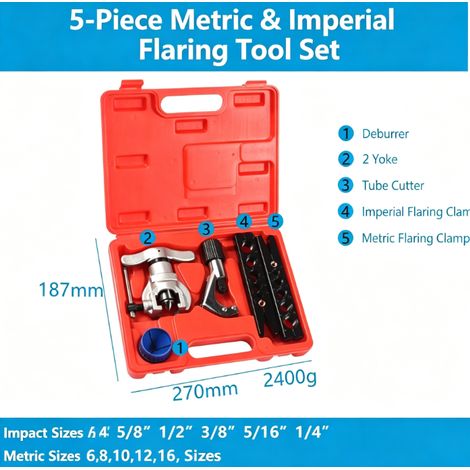 Outils De Réparation Manuels De Climatisation Et De Réfrigération Extenseur De Tuyau En Cuivre (1/4)