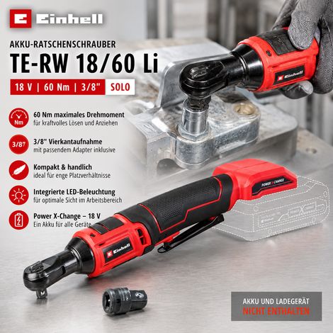 Einhell Akku-Ratschenschrauber TE-RW 18/60 Li 18 V, 60 Nm, 3/8" Solo (1/5)