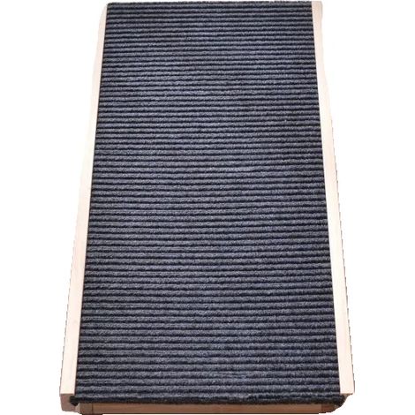 Rampa para mascotas, superficie antideslizante, altura regulable, color negro, 70x33x40cm (1/2)