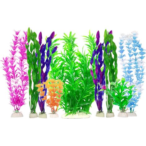 Arbre à eau pour Aquariums, 10 pièces, décorations,-style D (1/5)