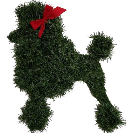 Guirlande Porte - Couronne Porte Chien Sausage Artificielle - Décoration Extérieure Noël Jardin Intérieur - 30 x 20 cm - 1 Pièce (1/5)