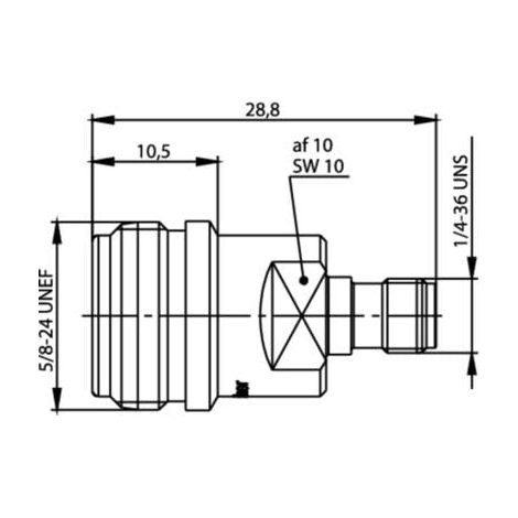 Adaptateur coaxial Telegärtner 100024219 N femelle - SMA femelle 1 pc(s)