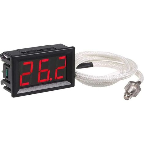 Memkey – Thermomètre numérique industriel – Plage de mesure -30 à 800 °C – écran LED – Connexion inverse pour sécurité – Testeur de thermocouple K-type - XH-B310 (1/5)