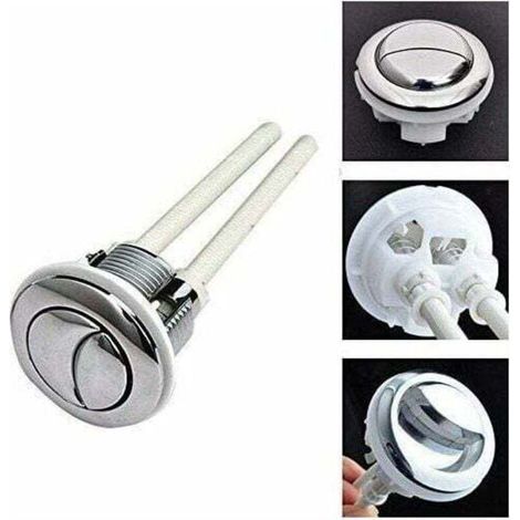 Pulsante doppio da 38 mm per scarico WC, cromato, alta pressione di pompaggio, accessori per la chiusura del WC, strumenti professionali (1/3)
