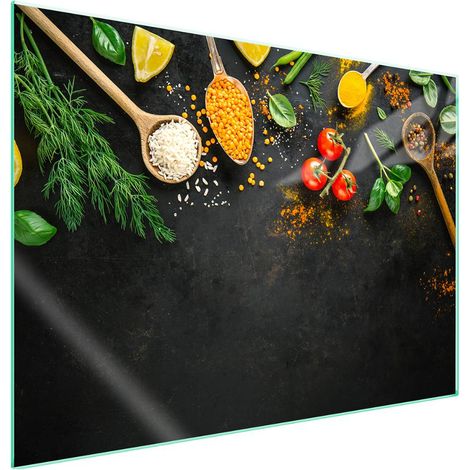 Plaque de protection en verre pour cuisinière 70x52 Cuisine (1/5)