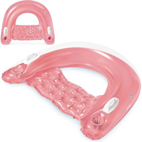 Silla de baño con asas 147 x 99 cm rosa INTEX 58859
