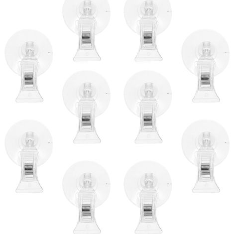 SUPVOX Lot de 10 pinces à ventouses pour signalétique, petits (1/5)