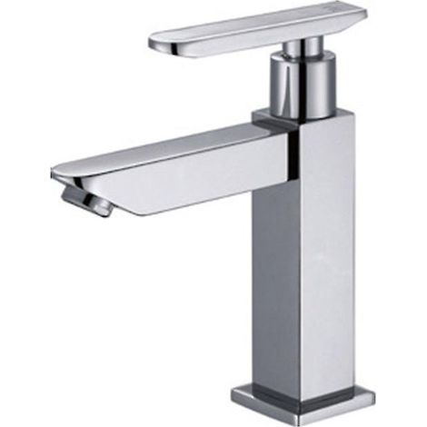 robinet Lavabo Eau Froide Uniquement Robinet Salle De Bains En Mtal Durable Robinetterie Lave Mains Cartouche Cramique Mousseur Dmontable Pratique (1/5)