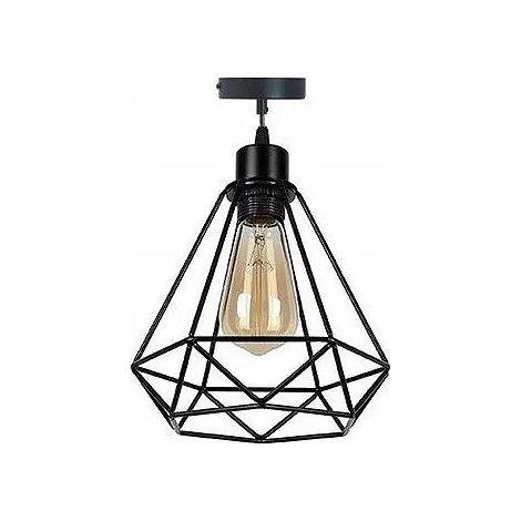 LAMPADA A SOSPENSIONE 180986D RENO NERO E27 (1/4)