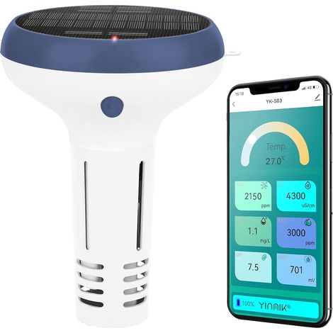 Testeur Intelligent de Chlore Sel et pH Surveillant de Piscine (1/5)