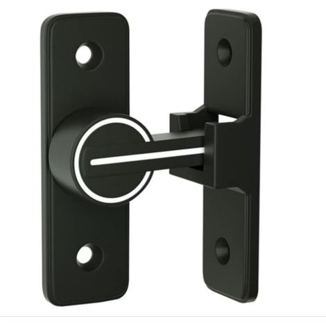 (90 Degrés)Verrou Serrure de Fermeture Porte Interieure Coulissante de Lumineux, ​90° Loquet de Crochet a Porte Bascule, Boulon de Verrouillage de Boucle Moraillon Antivol, pour Porte, Fenêtre (1/5)