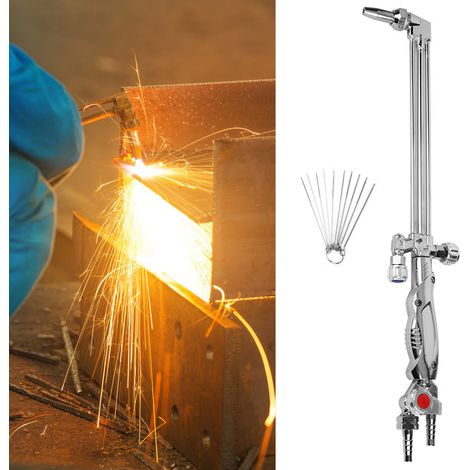 Chalumeau de découpe en laiton galvanisé à 3 tubes oxygène-acétylène-propane pour tôles d'acier et de fer (1/5)