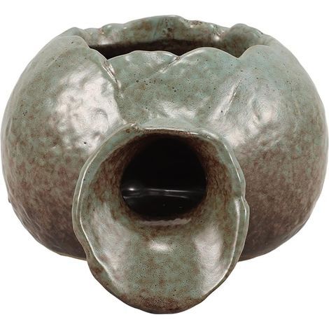 Massiver Keramik-Wasserfalltopf für die Außendekoration, Wasserbrunnen für Garten und Teich, zirkulierendes Wasser für eine Zen-Atmosphäre (1/5)