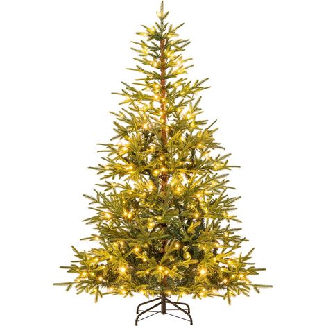 Albero di Natale artificiale da 180 cm con 250 luci LED