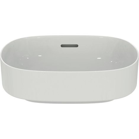Lave-mains à poser IS Linda-X sans trou avec vidage, dimensions 450x380x130 mm, blanc