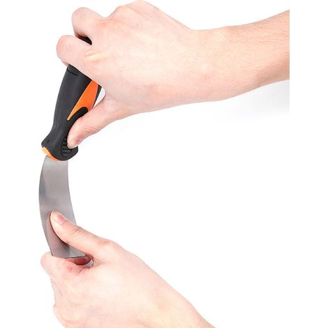 Couteau à mastic de 12,7 cm (5 pouces) en acier à haute teneur en carbone, très dur, manche confortable en PP/TPR, couteau à enduire les murs (1/5)